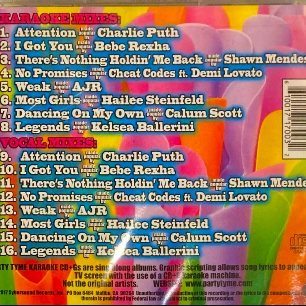 Party Tyme Karaoke: Tween Hits, Volume 12 (CD, 2017) BRAND NEW & SEALED. - Picture 2 of 2